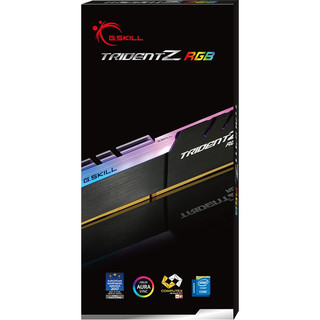G.SKILL 芝奇 幻光戟系列 DDR4 3200MHz RGB 台式机内存 灯条 黑色 16GB F4-3200C16S-16GTZR