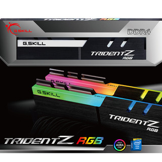 G.SKILL 芝奇 幻光戟系列 DDR4 3200MHz RGB 台式机内存 灯条 黑色 16GB 8GBx2 F4-3200C14D-16GTZR