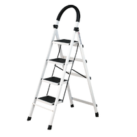 GUNAIQI 固耐奇 GUNAIQI-004 家用折叠人字梯 白色 四步