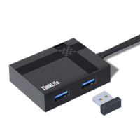 Lenovo 联想 TL-LA04 USB3.0扩展坞 四合一 0.15m 黑色 鼠标套装