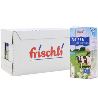 frischli 菲仕利 全脂纯牛奶 1L*12盒