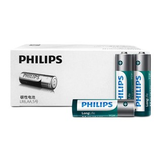 PHILIPS 飞利浦 R6 5号碳性电池 1.5V 60粒