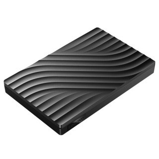 Lenovo 联想 F308 Pro 2.5英寸Micro-B便携移动机械硬盘 2TB USB3.0 暮辰黑