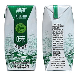 维维 天山雪 源味希腊酸奶 200g*16盒