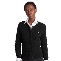 拉夫劳伦RALPH LAUREN 拉尔夫·劳伦 女士针织开衫 WMPOSWEN6820418 黑色 M