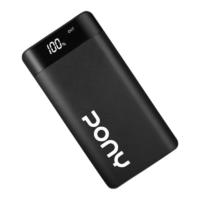 PONY 波尼 20000M-YK1 移动电源 黑色 20000mAh micro usb 10W快充