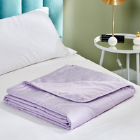  罗莱生活 LUOLAI 家纺 沁凉水洗蚕丝夏被 绀青 200*230cm