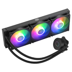 COOLER MASTER 酷冷至尊 冰神B360 ARGB 360mm 一体式水冷散热器 黑色