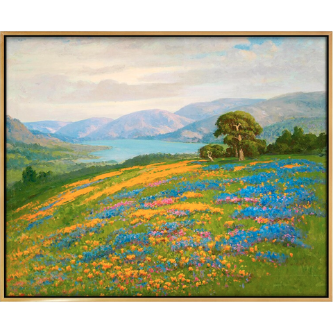 弘舍威廉・杰克逊风景油画《加利福尼亚的春天》成品尺寸100x80cm