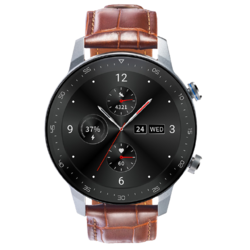 ZTE 中兴 WATCH GT 智能运动手表 皮带版 铂钻银