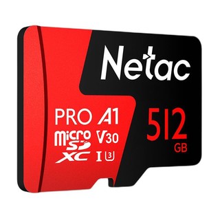 Netac 朗科 P500 至尊PRO版 Micro-SD存储卡 512GB（UHS-I、V30、U3、A1）
