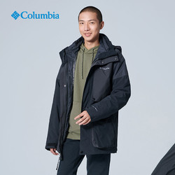 Columbia 哥伦比亚 20冬抓绒内胆热能防水三合一夹克休闲服滑雪外套男WE0984