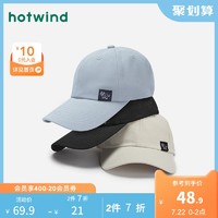 hotwind 热风 2021年春季新款女士织标卡通棒球帽P001W1106
