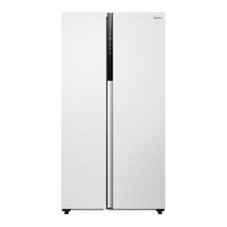 Midea 美的 9分钟急速净味543升对开门双开门白色家用电冰箱一级能效变频超薄大容量BCD-543WKPZM(E)