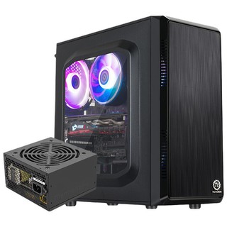 Thermaltake 曜越 启航者 S3 M-ATX机箱 半侧透 含电源 230W