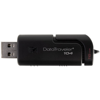 Kingston 金士顿 DataTraveler 104 USB2.0 U盘 黑色 16GB USB