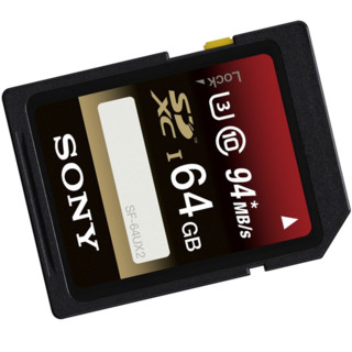 SONY 索尼 SF-64UX2 Micro-SD存储卡  64GB（UHS-1、V30、U3、C10）