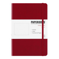 paperideas 方格内页 硬面 A5线装本酒红 单本 PA5H0003