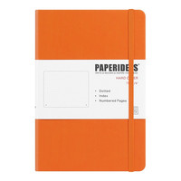 paperideas 方格内页 硬面 A5线装本橙色 单本 PA5H0003