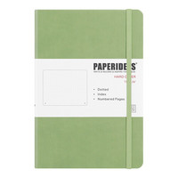 paperideas 方格内页 硬面 A5线装本牛油果绿 单本 PA5H0003