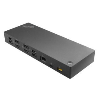 Lenovo 联想 40AF0135CN USB-C 扩展坞 六合一 369*141mm 黑色