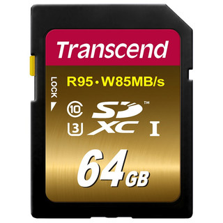 Transcend 创见 SD存储卡 64G（UHS-I、V30、U3）