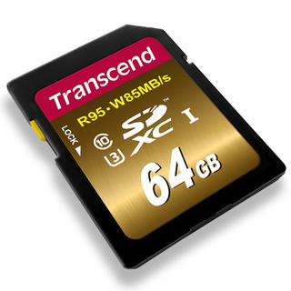 Transcend 创见 SD存储卡 64G（UHS-I、V30、U3）