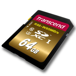 Transcend 创见 SD存储卡 64G（UHS-I、V30、U3）