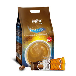 FRUTTEE 果咖 泰国进口 意式特浓咖啡粉800g 三合一速溶咖啡豆50条