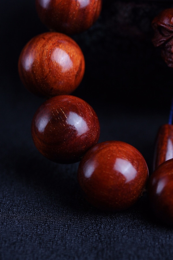 正宗赞比亚血檀紫檀木63g20x12cm高油密料