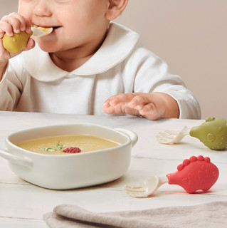 babycare BC2011027 儿童叉勺套装 河豚-莫斯绿