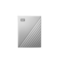 Western Digital 西部数据 My Passport Ultra系列 WDBFTM0040BSL 2.5英寸 USB-C 便携移动机械硬盘 4TB USB3.0 银色