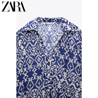 ZARA 新款 女装 印花土耳其式长衫 08329414066