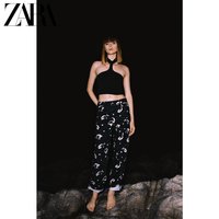 ZARA 新款 女装 贴颈装饰短上衣 05039436800