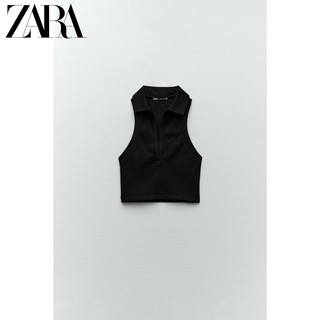 ZARA 新款 女装 罗纹 T 恤 00962630800