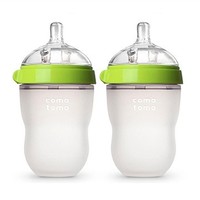 comotomo 可么多么 婴儿全硅胶防摔奶瓶两个装 250ml+2罐 嘉宝米粉 227g
