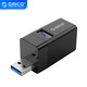 ORICO 奥睿科 Mini迷你HUB usb分线器 三合一拓展USB扩展转换器 转换头 一拖三  MINI-U32-BK