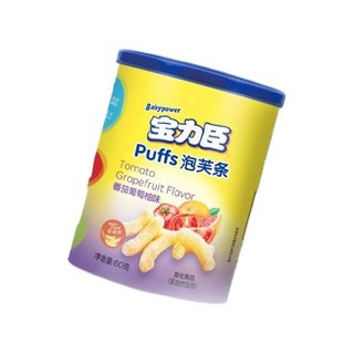 Polysun 宝力臣 婴幼儿泡芙条 番茄葡萄柚味 60g