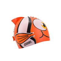ZOGGS 英国 儿童泳帽（6岁以下）卡通泳帽 橙色开心鱼