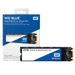 Western Digital 西部数据 蓝盘系列 M.2 固态硬盘 500GB (SATA3.0) WDS500G2B0B