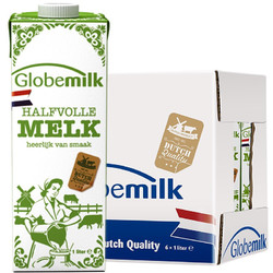 Globemilk 荷高 低脂纯牛奶 1L*6盒