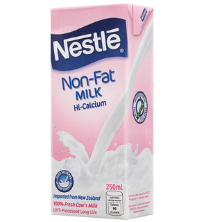 Nestlé 雀巢 超高温灭菌脱脂纯牛奶 250ml*24盒