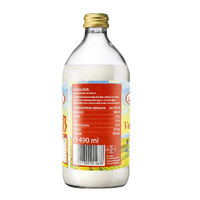 Volksmilch 德质 全脂纯牛奶490ml*6瓶礼盒装 德国原装进口 玻璃瓶装