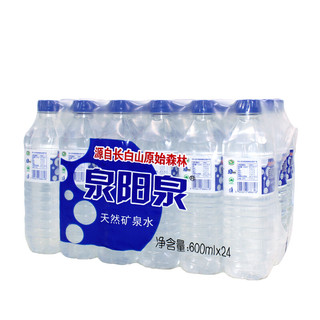 长白山 泉阳泉天然矿泉水 600ml*24  需买两件