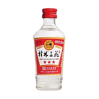 GUILIN SANHUA 桂林三花 三星 玻璃瓶 52%vol 米香型白酒 75ml*6瓶 整箱装