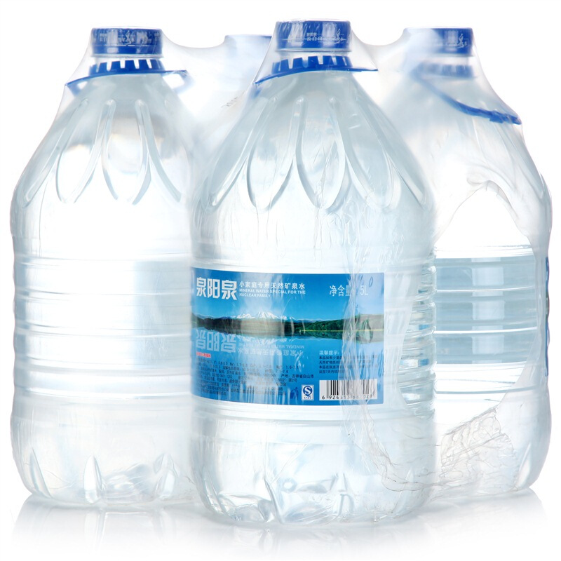 88VIP：泉阳泉 长白山天然矿泉水弱碱性饮用水5L升*4瓶（赠3份赠600ml×12瓶）