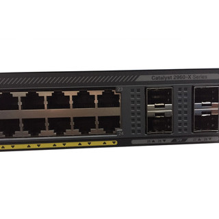 CISCO 思科 WS-C2960X-24TS-L 24口千兆交换机 黑色