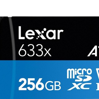 Lexar 雷克沙 633X Micro-SD存储卡 256GB（UHS-I、V30、U3、A1）