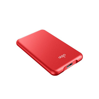 aigo 爱国者 高速多彩系列 S7 Pro USB 3.2 移动固态硬盘 Type-C 1TB 惹火红