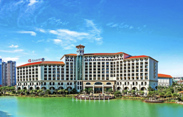 周末节假日不加价惠州翡翠山华美达酒店湖景房1晚含早餐自助晚餐